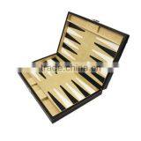 Backgammon and Chess Box pu Leather and Wood thumbnail-2