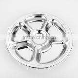 Bulk Stainless Steel Lunch Dinner Plates Tray Dinnerwares Wholesale thumbnail-4