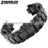 22*11|19*9mm High Quality Ceramic Watch Bracelet for Men's and Women's With Stainless Steel Buckle Wholesale 3PCS thumbnail-1