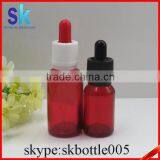 30ml e Liquid Glass Bottle Red Glass Dropper Bottle With Golden Cap thumbnail-3