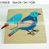 Hot Selling Kids Educational Mould Wooden Toys Bird Puzzle thumbnail-1