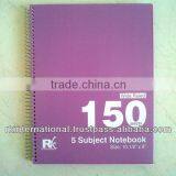 150 Sheets Subject Notebook