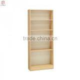 Modern Simple Model Wooden Bookcase, 5 Tiers Library Wall Bookcase