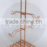 Mug Tree Holder for Six Cups, Rose Gold