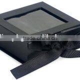 High Grade Nice Quality Red Packaging Cardboard Paper Box With Clear Pvc Window thumbnail-4