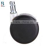 BIFMA Approved 2.5 Inches Heavy Duty Nylon PU Electroplating Caster Wheels for Shower Cubicle thumbnail-4