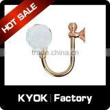KYOK High Quality Wholesale Cheap Curtain Accessories,special Design Silver Curtain Hooks,16/19/22/25mm Curtain Rod Hooks Supplier's Choice thumbnail-4
