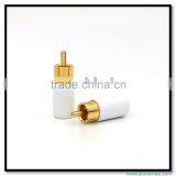 Customized Made 24K Gold Plated RCA Plug Connectors HIFI Tube Amplifier