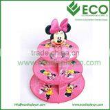 3 Tier Cardboard Wholesale Cake Stands, POP Up Display Stand