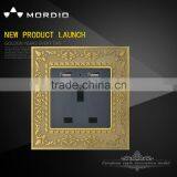 Mordio Zinc 13A Wall Socket With 2 USB