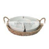 New Design! Bowl Water Hyacinth Tray With Good Price thumbnail-3