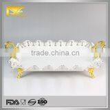 Factory Direct Tea Tray, Ceramic Dinner Plates With Handles, Serving Tray thumbnail-1