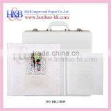 H&B Fancy White Cover Briefcases for Photo Albums thumbnail-1