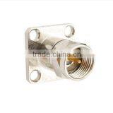 RF Coaxial Connector F Male 4-hole Panel Mount thumbnail-2