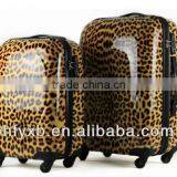 2015 Zhejiang Factury Leopard Print High-grade Configuration Hardcase Luggage Sets, High Quality 3PCS Fashionable PC Trolley thumbnail-1