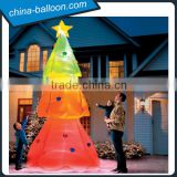 outdoor inflatable Christmas tree/inflatable Christmas snowing tree for garden decoration/party