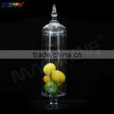 Cylinder Glass Storage Jars With Lid