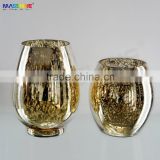 Mouth Blown Gold-plating Stemless Wine Glass