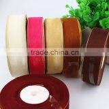 2016 Wholesale Beautiful Webbing 3mm Organza Ribbon With Golden Edges thumbnail-6