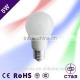 High Brightness factory direct sale E27/B22 5W led bulb competitive price high CRI led bulb lighting