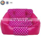 QQ manufacture small waterproof dog bed fabric oxford pet dog bed