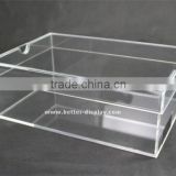 Custom Transparent Acrylic Shoes Box With Lid Manufacturers