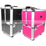 Professional Aluminium Beautician Makeup Trolley Beauty Box Vanity Case thumbnail-1