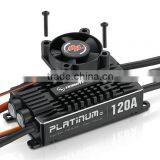 Hobbywing RC Aircraft System Platinum 120A V4 Brushless ESC Excellent Motor Speed Governing thumbnail-5