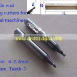 Carbide End Milling Cutters for Vertical Machines