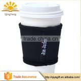 wenzhou cangnan Reusable Neoprene Cup Sleeve neoprene tube sleeving paper cup sleeve