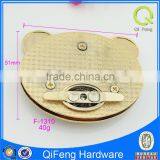 Gold Color Purse Frame ,hardware Cion Purse Frame With Kiss Closure Lock Heart Shape F-1148 thumbnail-3