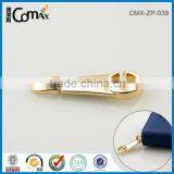 Electroplated Swivel Shiny Light Gold Custom Metal Zipper Puller thumbnail-2