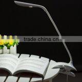 Rechargeable Dimmable Touch Sensor Clip On Desk Lamp LED Book Reading Light