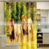Vivid Photo Printed Lions Shower Curtain thumbnail-1