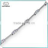2SHE China Supplier 925 Silver Clear cz Fashion Bracelet thumbnail-1