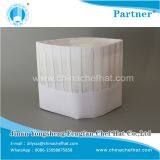 20cm Height Special White Flat Top Cook Cap With Hook and Loop thumbnail-3