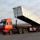 PANDA 40-50ton 3 Axles Tipper Dump Semi Trailer For Sale UAE