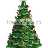 Personalized Green Color Glazed Decorative Ceamic Wire Christmas Trees thumbnail-1