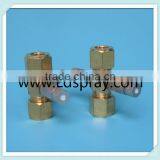 Brass Threaded Ferrule Type 3/8 Through Connector With One Two Holes thumbnail-1