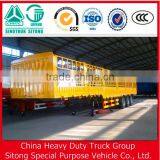 Fence Semi Trailer , Tri-axle Stake Dropside Semi Trailer for Sale thumbnail-1