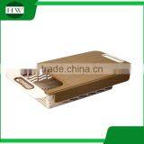 2 in 1 Square Plastic Hanging Folding Vegetable Meat Kitchen Chopping Cutting Board With Draining Rack Storage Box thumbnail-4