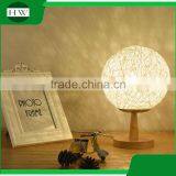 Wooden Decorative Garden Cane Twine Eye Protection Usb Rechargeable Dimmable Led Study Reading Desk Table Night Light Lamp thumbnail-1