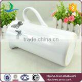 Black Butterfly Decal White Ceramic Bathroom Jug thumbnail-3