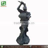 Large Outdoor Life Size Bronze Warrior Sculpture thumbnail-1
