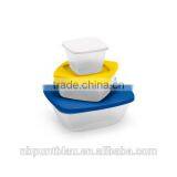 Magic Foldable Portable Plastic Lunch Box 3 Pieces thumbnail-2