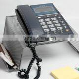 Modern Office Accessories Desk Organizer Multifunction Metal Mesh Phone Stand thumbnail-2