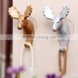 Wholesale Stock Deer Shaped Resin Decorate Sucker Wall Hook thumbnail-2