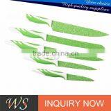 High Quality Non-stick Swiss Line Coating Stainless Steel Kitchen Knife Set thumbnail-2