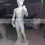 Hand Carved White Marble David Statue thumbnail-1