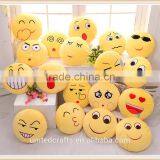 Yellow Round Cushion Soft Emoji Smiley Emoticon Stuffed Plush Toy Doll Pillow thumbnail-5